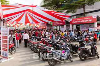 Hàng nghìn lượt khách hàng tham gia ngày hội 'Thu xe cũ – Đổi xe mới' của Honda Việt Nam