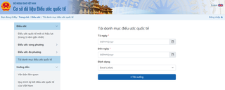 Danh mục các điều ước quốc tế mà nước Cộng hòa xã hội chủ nghĩa Việt Nam là thành viên phục vụ tổng rà soát hệ thống VBQPPL
