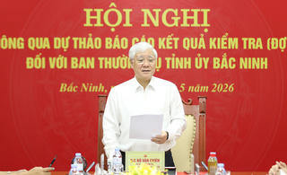 Bộ Chính trị kiểm tra việc thực hiện 4 nội dung trọng tâm tại Bắc Ninh