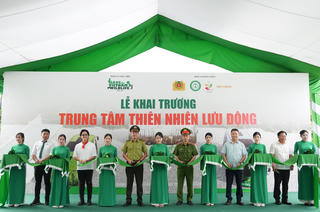 Ninh Bình khai trương trung tâm thiên nhiên lưu động tại khu bảo tồn đất ngập nước Vân Long