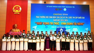 Quảng Trị: Lan tỏa ‘Khát vọng tri thức’, vinh danh tài năng trẻ