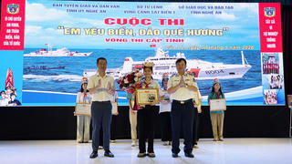 100 học sinh Nghệ An tranh tài tại vòng chung kết Cuộc thi 'Em yêu biển, đảo quê hương'