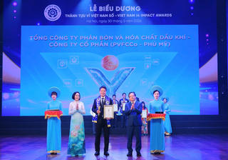 PVFCCo được vinh danh ở lĩnh vực công nghiệp và dịch vụ số