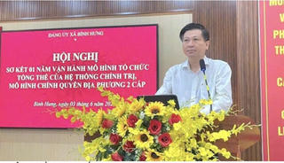 Đảng ủy xã Bình Hưng tổ chức hội nghị sơ kết 1 năm vận hành mô hình tổ chức tổng thể của hệ thống chính trị và mô hình chính quyền địa phương 2 cấp