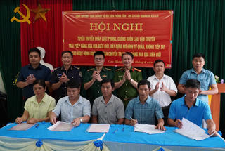 Triển khai mô hình tự quản “Không tiếp tay cho hoạt động buôn lậu, vận chuyển trái phép hàng hóa qua biên giới”
