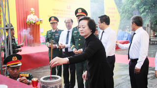 Phó Thủ tướng Phạm Thị Thanh Trà dự lễ tìm kiếm, quy tập hài cốt liệt sĩ tại Quảng Ngãi