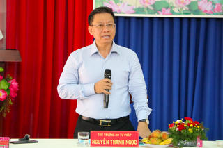 Đoàn công tác Bộ Tư pháp làm việc tại Tây Ninh