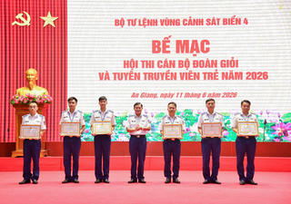 Lan tỏa nhiệt huyết tuổi trẻ từ hội thi Cán bộ Đoàn giỏi và Tuyên truyền viên trẻ Vùng Cảnh sát biển 4