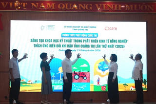 Gần 1,2 tỷ đồng cho các sáng kiến phát triển nông nghiệp thích ứng biến đổi khí hậu tại Quảng Trị