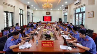 VKSND khu vực 8 (Hưng Yên) tập huấn trực tuyến triển khai nền tảng 'Bàn làm việc số và phần mềm Quản lý nhân sự ngành KSND'
