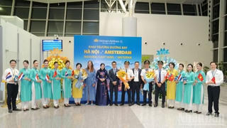 Vietnam Airlines chính thức khai thác đường bay thẳng Hà Nội-Amsterdam