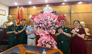 Bộ Tư lệnh Bộ đội Biên phòng thăm, chúc mừng Báo Pháp luật Việt Nam
