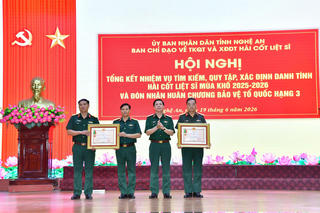 Nghệ An tổng kết công tác quy tập hài cốt liệt sĩ mùa khô 2025 – 2026