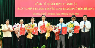 Công bố Quyết định thành lập Cơ quan Báo và Phát thanh, Truyền hình TP Hồ Chí Minh