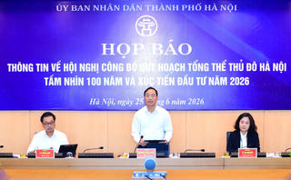 Khoảng 1.200 đại biểu dự Hội nghị Công bố Quy hoạch tổng thể Thủ đô Hà Nội tầm nhìn 100 năm và Xúc tiến đầu tư năm 2026