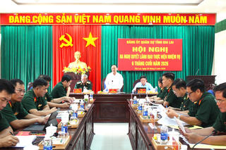 Đảng ủy Quân sự Gia Lai lãnh đạo toàn diện nhiệm vụ quân sự, quốc phòng địa phương