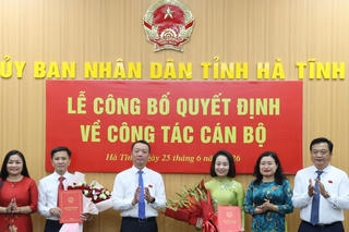 Bà Trần Thị Kiều Oanh được bổ nhiệm giữ chức Phó Giám đốc Sở Tư pháp Hà Tĩnh