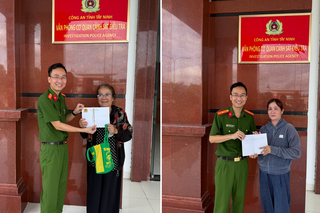Công an tỉnh Tây Ninh trao trả tài sản hơn 77 triệu đồng cho các bị hại vụ cướp giật