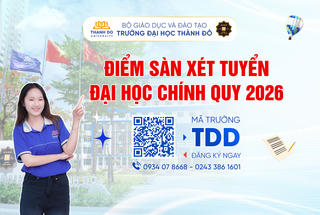 Trường Đại học Thành Đô công bố điểm sàn xét tuyển Đại học chính quy năm 2026