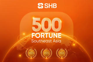 SHB được vinh danh trong TOP 10 Ngân hàng thương mại Việt Nam uy tín năm 2026 và TOP 200 doanh nghiệp lớn nhất Đông Nam Á của Fortune