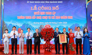 Thành lập Trường Trung cấp nghệ thuật và thể thao Quảng Ninh