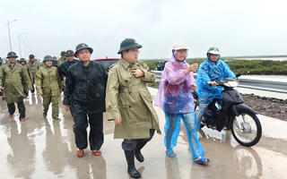 Bí thư Tỉnh ủy Quảng Ninh kiểm tra, chỉ đạo khắc phục hậu quả bão tại Móng Cái