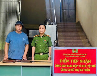 Hải Phòng: Liên tiếp vận động người dân giao nộp vũ khí, vũ khí thô sơ