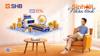 SHB SAHA ra mắt tính năng 'Sinh lời nhàn tênh': Tự động sinh lời tới 6%/năm