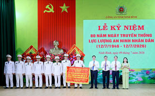 Công an tỉnh Ninh Bình long trọng kỷ niệm 80 năm Ngày truyền thống lực lượng An ninh nhân dân