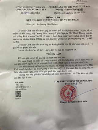 Hà Nội: Phục hồi điều tra nguyên phó phòng kinh tế bị tố Lạm dụng chức vụ quyền hạn chiếm đoạt tài sản