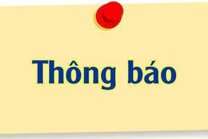 Thông báo đấu giá tài sản