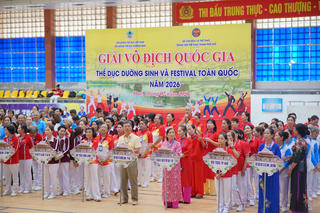 Khai mạc Giải vô địch quốc gia Thể dục dưỡng sinh và Festival toàn quốc 2026 tại TP Huế