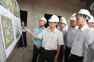 Đoàn công tác Bộ Y tế khảo sát công trình trọng điểm tại Cà Mau