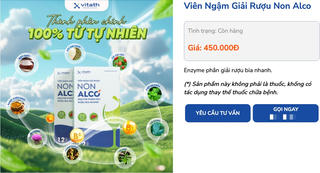 Yêu cầu kiểm tra hoạt động quảng cáo viên ngậm giải rượu Non Alco