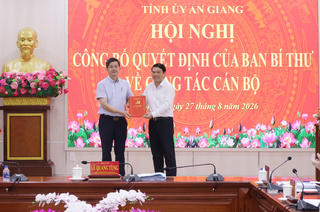 Phó Chủ tịch UBND tỉnh An Giang Lê Trung Hồ tham gia Ban Thường vụ Tỉnh ủy 