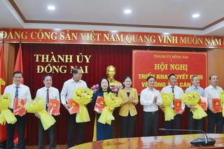 Thành ủy Đồng Nai điều động, bổ nhiệm nhiều cán bộ