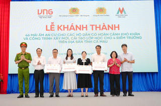 Khánh thành 46 mái ấm, cầu giao thông và 4 điểm trường tại Cà Mau