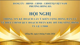 Hồng Hà tổ chức lấy ý kiến Nhân dân về Điều chỉnh tổng thể Quy hoạch phân khu đô thị sông Hồng