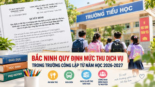 Bắc Ninh quy định mức thu dịch vụ trong trường công lập từ năm học 2026-2027