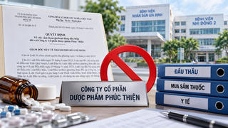 Cấm Công ty Dược phẩm Phúc Thiện tham gia đấu thầu 5 năm