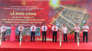 Hải Phòng: Khởi công các gói thầu dự án tái định cư