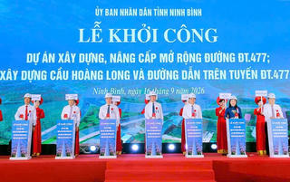 Ninh Bình khởi công xây dựng, nâng cấp mở rộng đường ĐT.477
