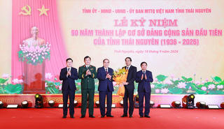 Thái Nguyên kỷ niệm 90 năm thành lập cơ sở Đảng Cộng sản đầu tiên