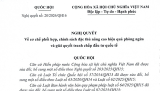 Quốc hội ban hành cơ chế đặc thù nâng cao hiệu quả phòng ngừa, giải quyết tranh chấp đầu tư quốc tế