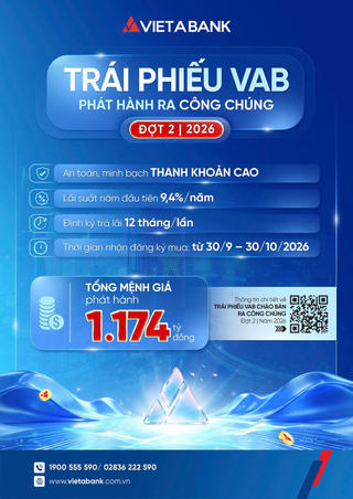Ngân hàng Việt Á công bố phát hành trái phiếu đợt 2 năm 2026