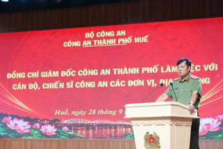 Nâng cao hiệu quả công tác lĩnh vực công an, giữ vững ANTT tại thành phố Huế