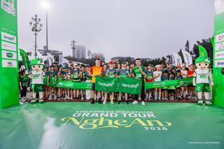 Herbalife Việt Nam đồng hành cùng VnExpress Marathon Grand Tour Nghệ An 2026 với vai trò Nhà tài trợ Kim cương