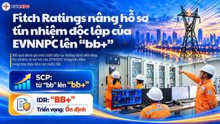 Fitch Ratings nâng hồ sơ tín nhiệm độc lập của EVNNPC lên ‘bb+’