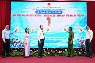 TP Huế: Phát động cuộc thi trực tuyến Tìm hiểu pháp luật về phòng, chống ma túy