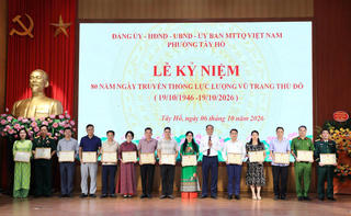 Tây Hồ kỷ niệm 80 năm Ngày truyền thống Lực lượng vũ trang Thủ đô